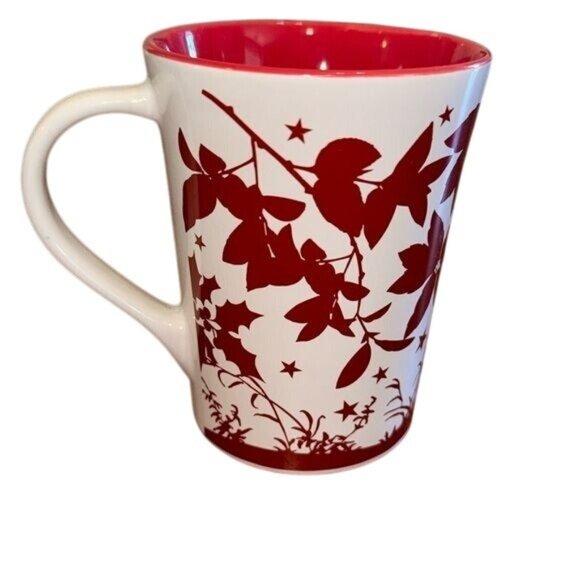 Room Creative Holiday Silhouettes Ceramic Mug With Red Interior & White Exterior - Picture 1 of 7